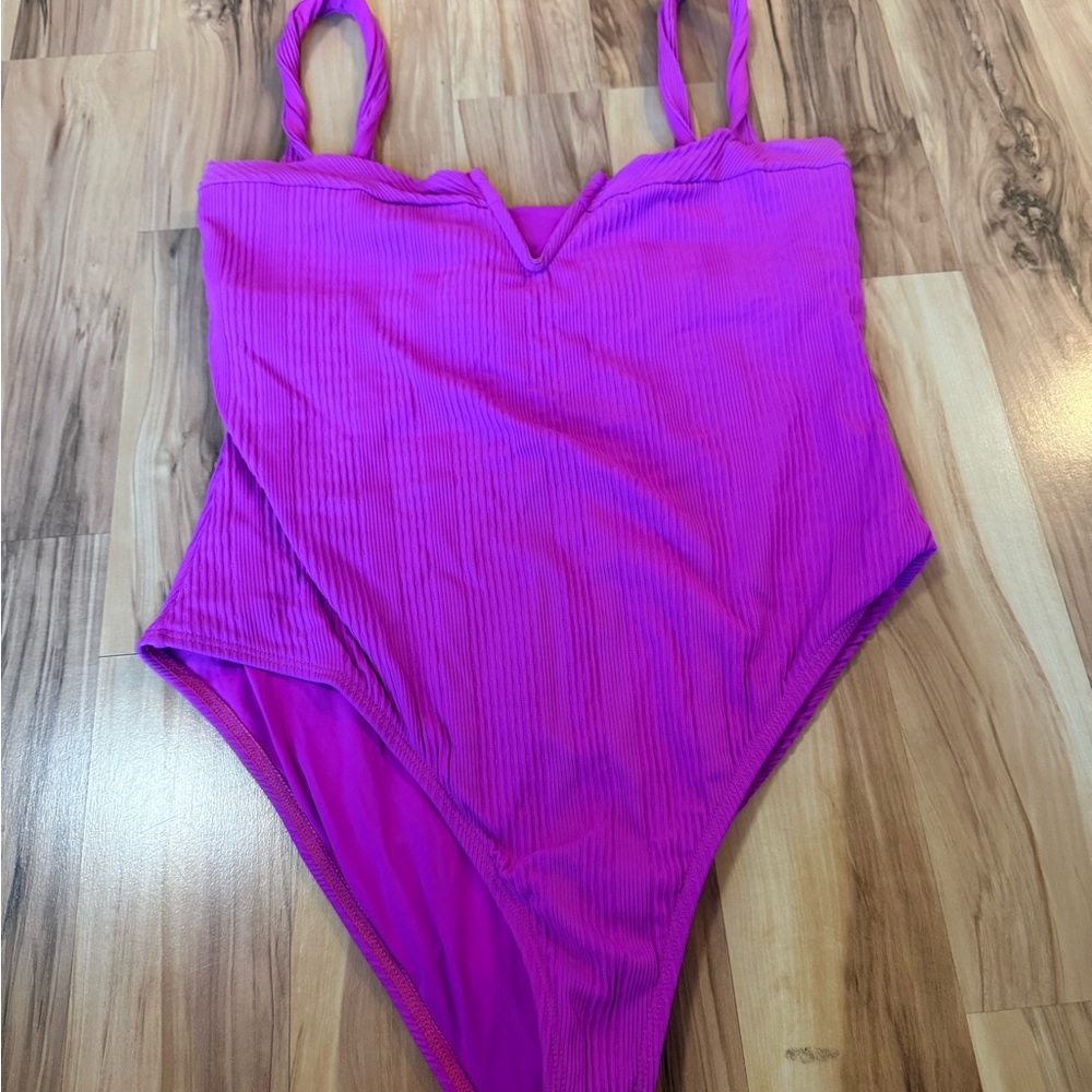 BECCA Magenta One Piece Swimsuit
